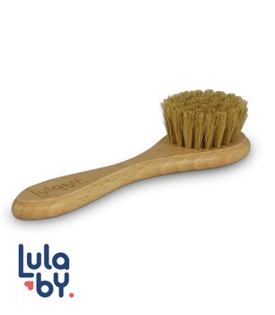 Lulaby, Szczotka z naturalnego włosia, Smiley Maker, średnio twarda - Lulaby