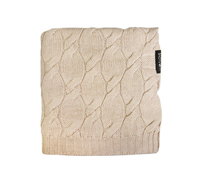 LullaLove, Kocyk z wełny merino - beż, kolekcja PREMIUM 