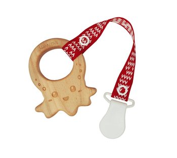 LullaLove, MaMari, Klonowy gryzak z zawieszką, Ośmiornica - LullaLove