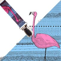 LullaLove, ToGo, Zawieszki do rękawiczek, flamingi