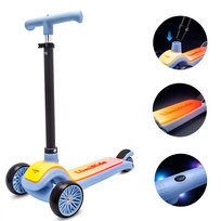LUMI RIDE Hulajnoga trójkołowa balansowa składana regulowana Platforma LED 7 kolorów 20 programów niebieski Sun Baby