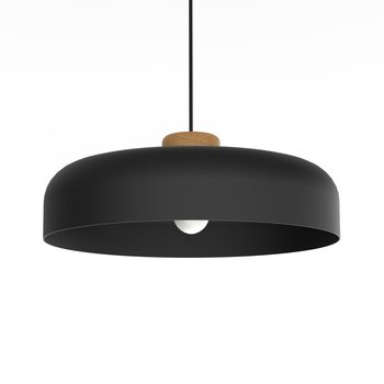 LUMICOM | BOIS Sospensione, 1XE27, max 42W, metallo, matt black, D40cm - LUMICOM