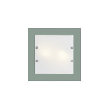 LUMICOM | BROOK Plafoniera, 4XE27, max 42W, metallo/vetro, verde iceberg, 50x50cm - Inny producent