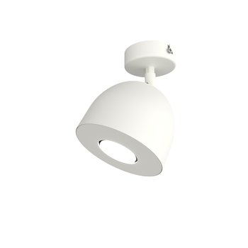 LUMICOM | CAMPANELLA Plafoniera, 1X GU10, max 33W, metallo, bianco, D.12cm - LUMICOM