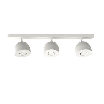 LUMICOM | CAMPANELLA Plafoniera, 3X GU10, max 33W, metallo, bianco, D.12cm - LUMICOM