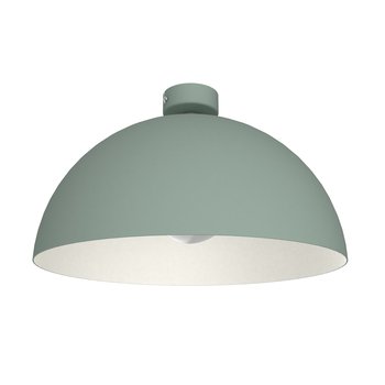 LUMICOM | CASSIS Plafoniera, 1XE27, max 42W, metallo, verde iceberg/bianco, D40cm - LUMICOM