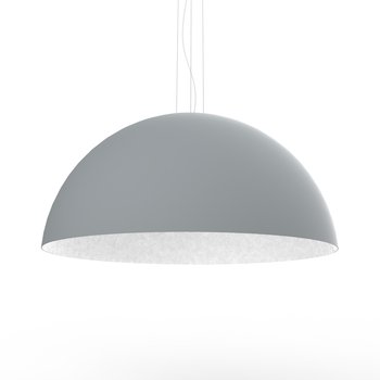 LUMICOM | CASSIS Sospensione, 1XE27, max 42W, metallo, grigio/bianco, D60cm - LUMICOM