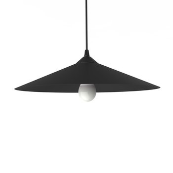 LUMICOM | CHAPEAU Sospensione, 1XE27, max 42W, metallo, nero opaco, D40cm - LUMICOM