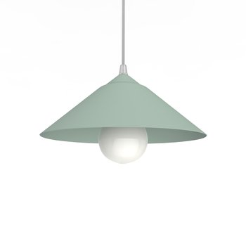 LUMICOM | CHAPEAU Sospensione, 1XE27, max 42W, metallo, verde iceberg/bianco opaco, D25cm - LUMICOM