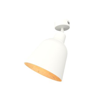 LUMICOM | DONG Plafoniera, 1X E27, max 42W, metallo, foglia oro/bianco, D.16cm - LUMICOM