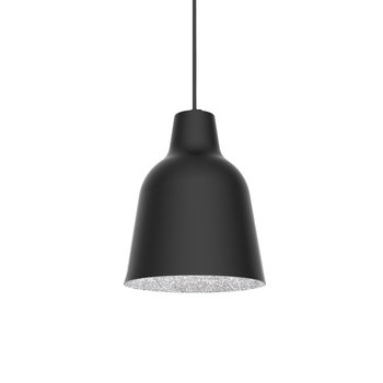 LUMICOM | DONG Sospensione, 1X E27, max 42W, metallo, nero opaco/foglia oro, D.16cm - LUMICOM