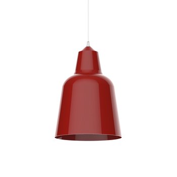 LUMICOM | DONG Sospensione, 1X E27, max 42W, metallo, rosso lucido, D.40cm - LUMICOM