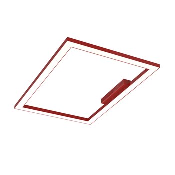 LUMICOM | FLOOR Plafoniera, STRIP LED, 38W/m, 3000K, metallo, rosso lucido, 40x60cm - LUMICOM