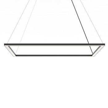 LUMICOM | FLOOR Sospensione, STRIP LED, 58W/m, 3000K, metallo, nero, 60x90cm - LUMICOM