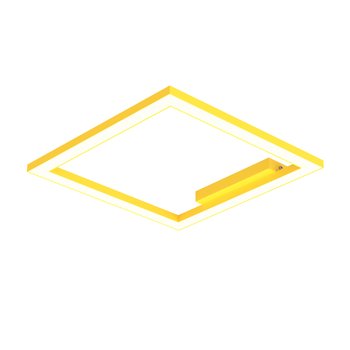 LUMICOM | FRAME Plafoniera, STRIP LED, 30W/m, 3000K, metallo, giallo, L40cm - LUMICOM