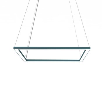 LUMICOM | FRAME Sospensione, STRIP LED, 46W/m, 3000K, metallo, blu mediterraneo, L60cm - LUMICOM