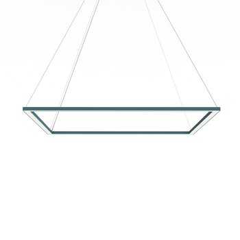 LUMICOM | FRAME Sospensione, STRIP LED, 70W/m, 3000K, metallo, blu mediterraneo, L90cm - LUMICOM