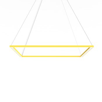 LUMICOM | FRAME Sospensione, STRIP LED, 70W/m, 4000K, metallo, giallo, L90cm - LUMICOM