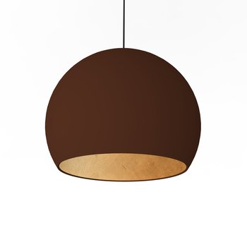 LUMICOM | JOE Sospensione, 1X E27, max 42W, metallo, corten/foglia oro, D.40cm - LUMICOM