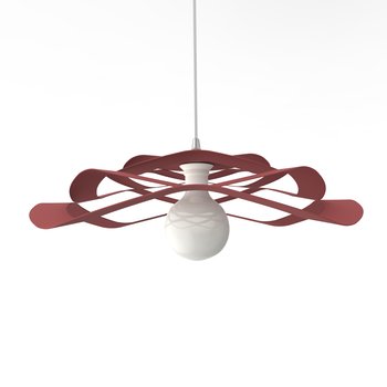 LUMICOM | KAMI Plafoniera, 1X E27, max 42W, metallo, rosso cowhide, D.60cm - Inny producent