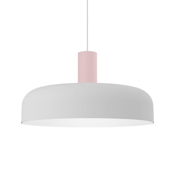 LUMICOM | NADIR Sospensione, 1X E27, max 42W, metallo, rosa, D.40cm - LUMICOM