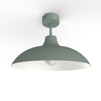 LUMICOM | PARIGINA Plafoniera, 1X E27, max 42W, metallo, verde iceberg/bianco opaco, D.30cm - Inny producent