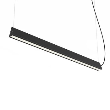 LUMICOM | PEAK 1X Sospensione, STRIP LED, 17W/m, 4000K, metallo, nero lucido, L100cm - LUMICOM