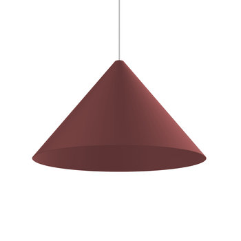 LUMICOM | PINOCCHIO Sospensione, 1X E27, max 42W, metallo, rosso cowhide, D.70cm - LUMICOM