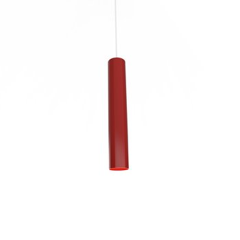 LUMICOM | ROND Sospensione, 1X GU10, max 42W, metallo, rosso lucido, H.30cm - LUMICOM