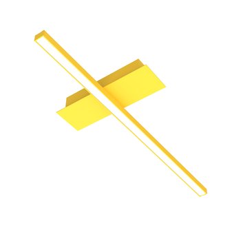 LUMICOM | SPLINT 1X Plafoniera, STRIP LED, 17W/m, 3000K, metallo, giallo, L50cm - LUMICOM