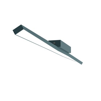 LUMICOM | TORX 1X Plafoniera, STRIP LED, 17.4 W/m, 3000K, metallo, blu mediterraneo, L100cm - LUMICOM