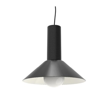 LUMICOM | VERA Sospensione, 1xE27, max 42W, metallo, nero lucido/bianco, D.40cm - LUMICOM