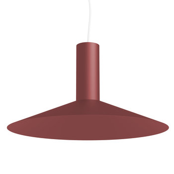 LUMICOM | VERA Sospensione, 1xE27, max 42W, metallo, rosso cowhide, D.40cm - Inny producent