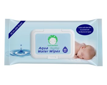 Luna Bambini, Chusteczki wodne Aqua Water Wipes, 60szt. - Luna Bambini