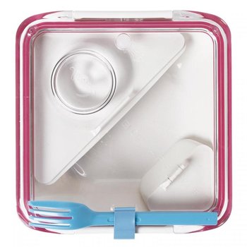 Lunch box, różowo-niebieski BOX APPETITE Black+Blum, 19x19x5,5 cm - BlackBlum