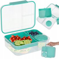 Lunch box śniadaniówka pudełko śniadaniowe z przegródkami dzielone 2200ml m inna (Inny)