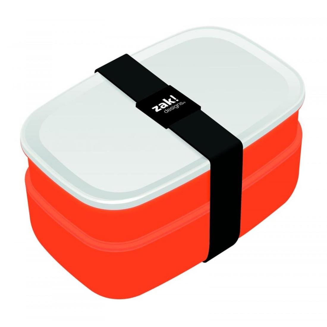 Lunch box ze sztućcami Zak! Designs, pomarańczowy ZakDesigns Sklep