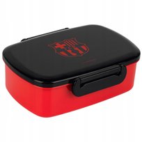 Lunchbox dla chłopców FC Barcelona ze sztućcami śniadaniówka BPA free Kite