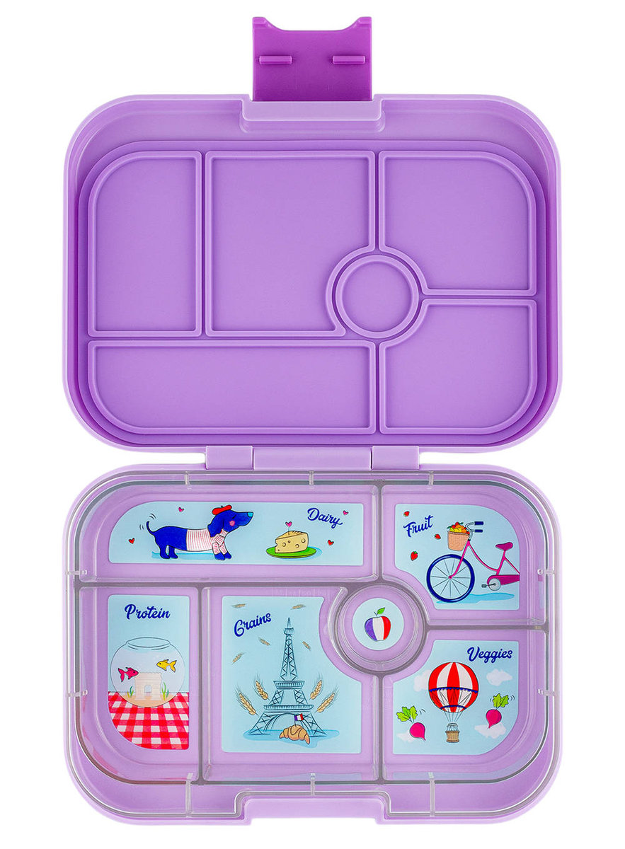 Фото - Харчовий контейнер Original Lunchbox do szkoły Yumbox  - Lulu purple / Paris tray 