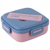 Lunchbox różowy pojemny do szkoły z przegródkami śniadaniówka ze sztućcami 1100 ml KITE KITE