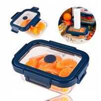 LUNCHBOX ŚNIADANIÓWKA POJEMNIK SZKLANY POKRYWKA PROŻNIOWA na żywność 370 ml