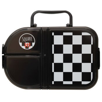 Lunchbox, Square It!, 3 Komorowy, Czarny W Kratkę - Empik