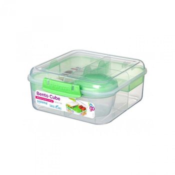 Lunchbox wielokomorowy SISTEMA Bento Cube To Go, 16,8x18,6x7,7 cm - Sistema