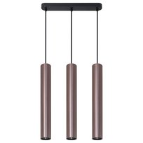 Lungomare 3xgu10 tuba, lampa wisząca szaro/czarna