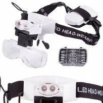 Lupa Okulary Zegarmistrzowskie Naprawa 2 Led 6X