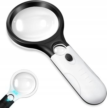 Lupa ze światłem, lupa do czytania 10 x 30, lupa ręczna z podwójną soczewką - Inny producent