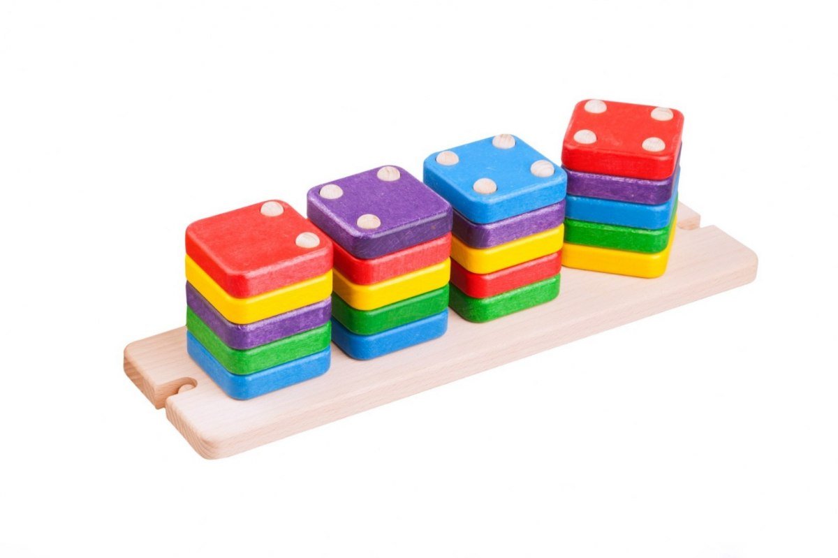 Фото - Кубик і сортер Lupo Toys, sorter Domino