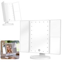 Lusterko do makijażu Humanas HS-ML04 z podświetleniem LED - białe