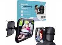 Lusterko do obserwacji dziecka Straight Outta Garage 20x30 cm czarne