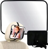 LUSTERKO DO OBSERWACJI DZIECKA W SAMOCHODZIE AUCIE REGULOWANE NA ZAGŁÓWEK